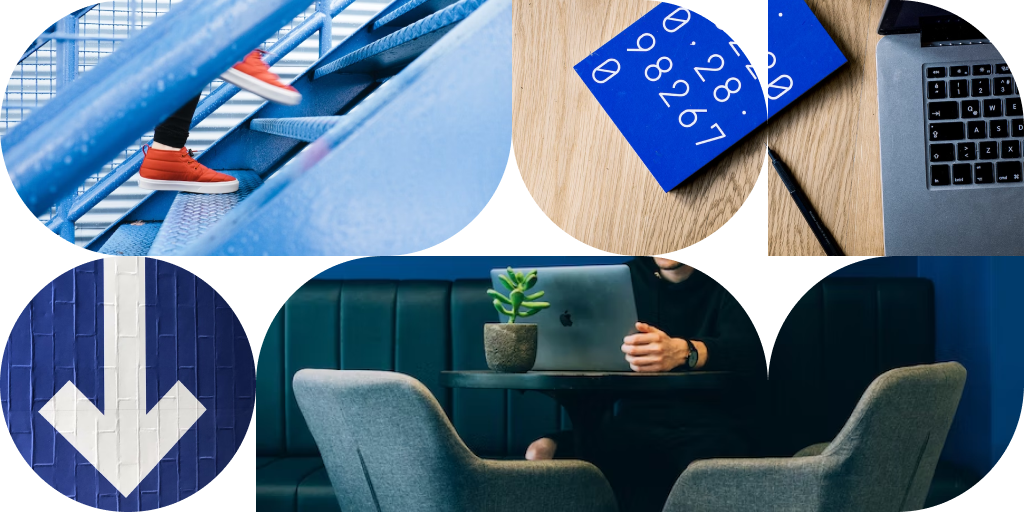 Mobile Inline Blue Mosaic